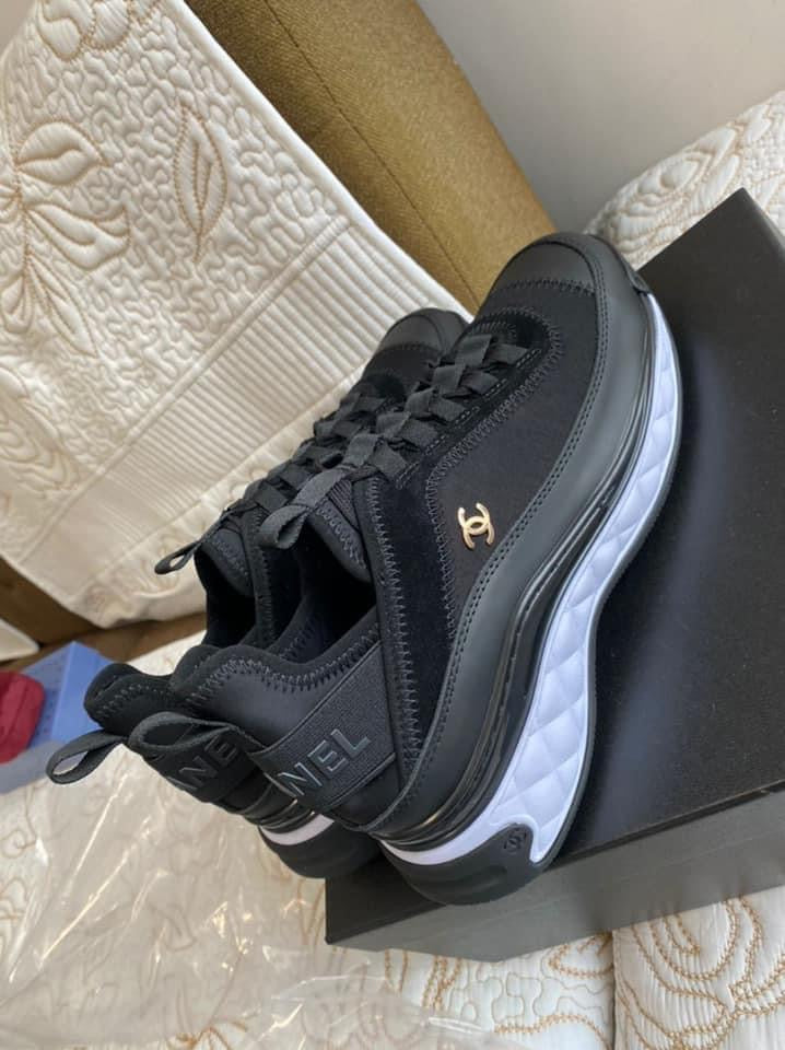 Sneaker Coco en cuir de veau velours