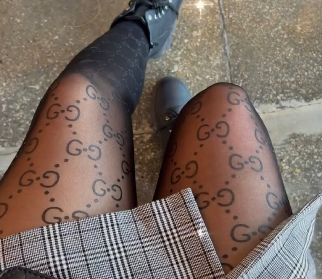 Collants à motif GG