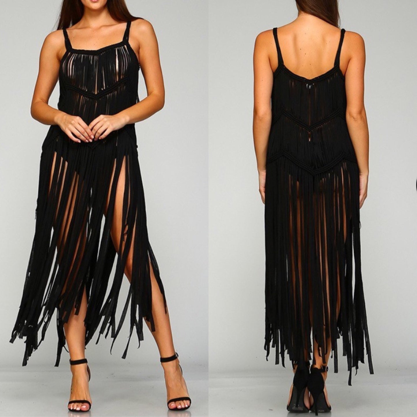 "Flawless Fringe" Beach Dress