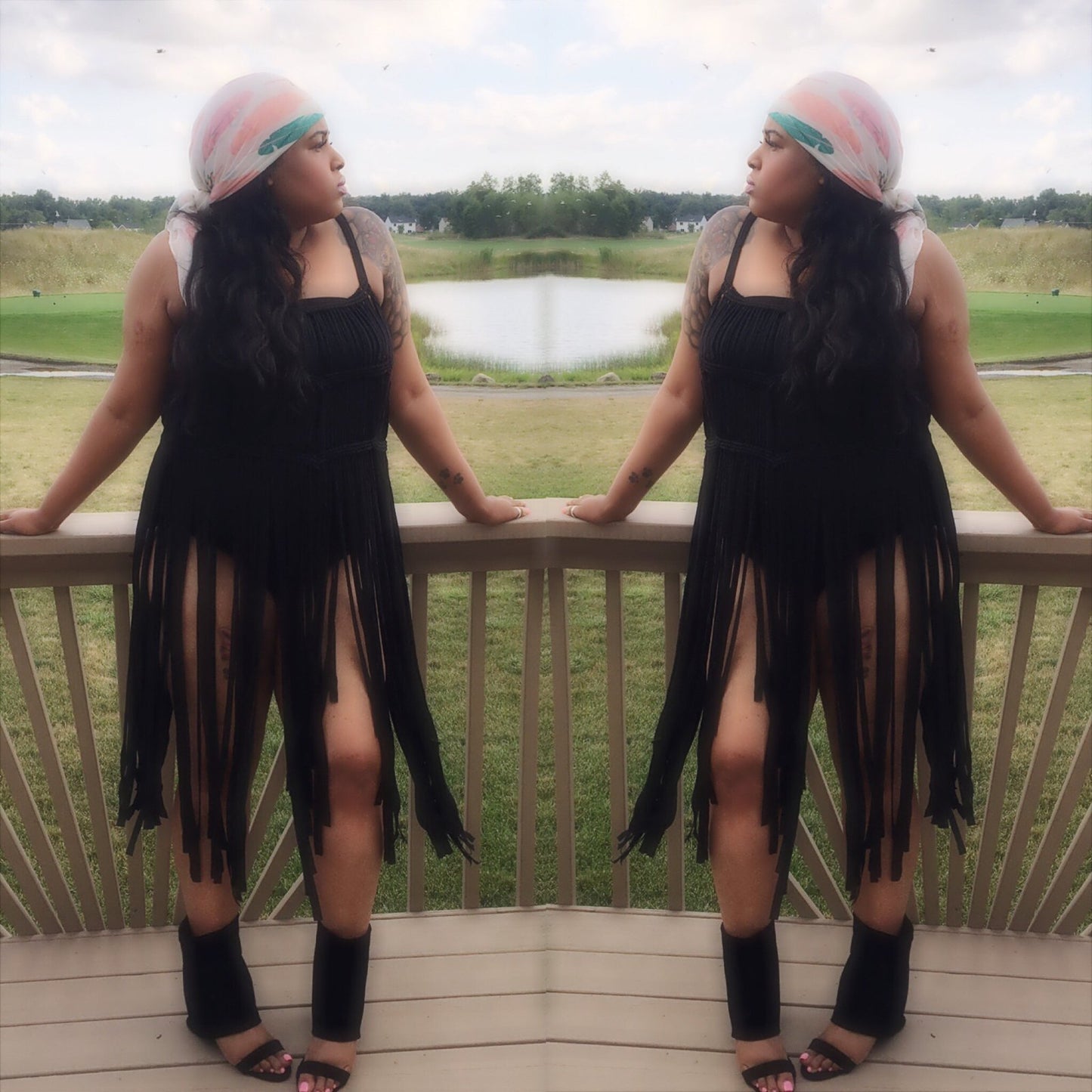 "Flawless Fringe" Beach Dress