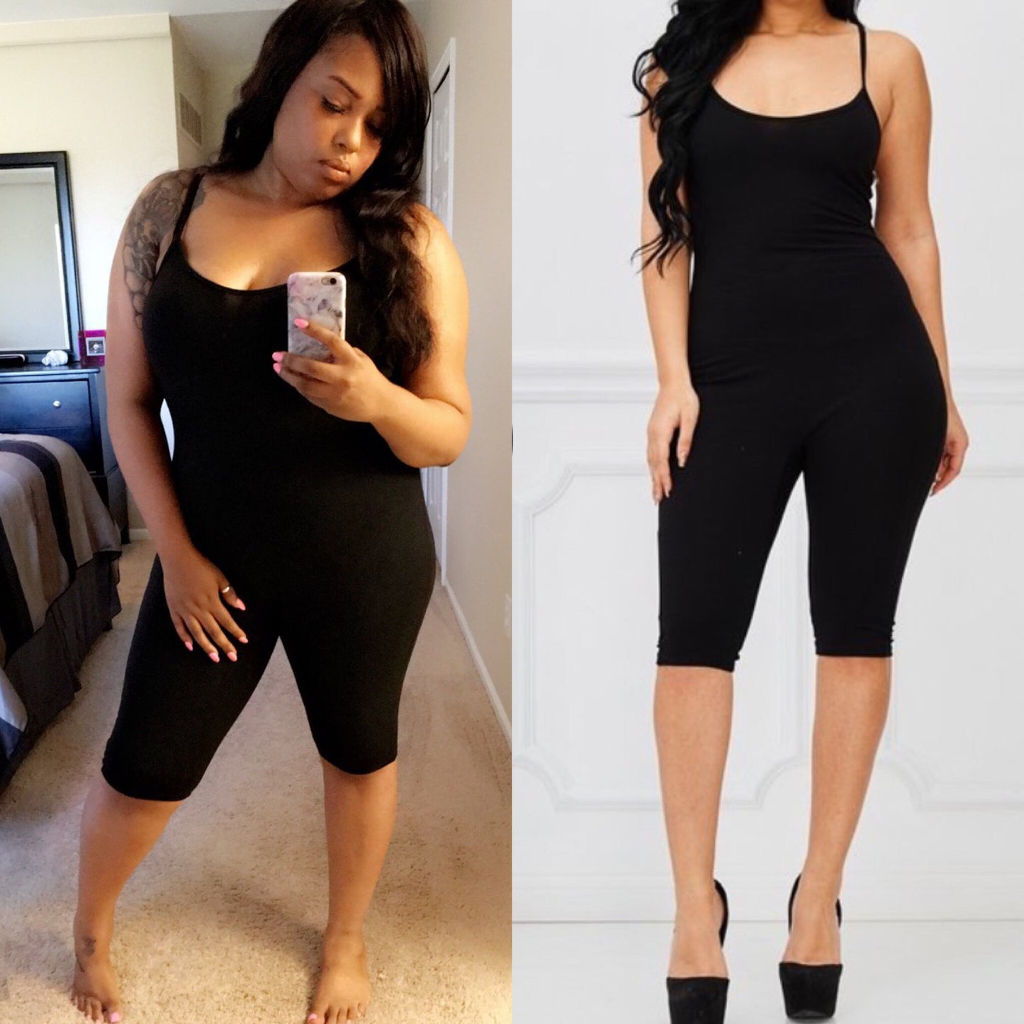 Bodied Knee Jumpsuit (Multiple Colors)