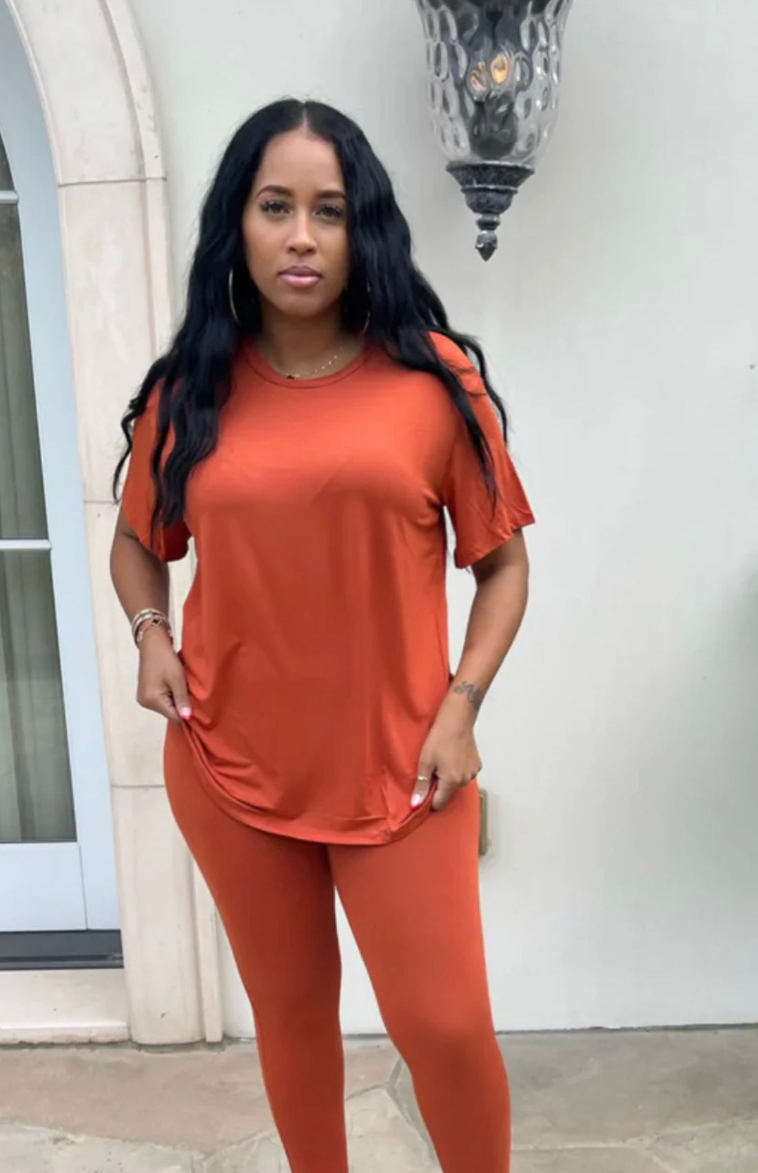 Plus Size Lounge Set | Oversized Shirt & Leggings (2 for $60) 1X 2X 3X