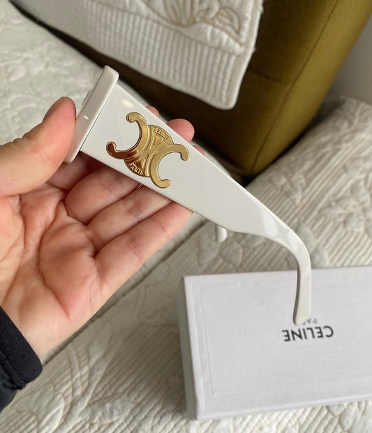 White Gold Celine Sunglasses