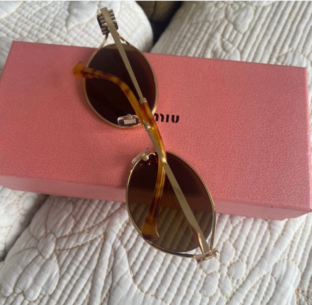 MIUMIU 54MM Metal Round Sunglasses