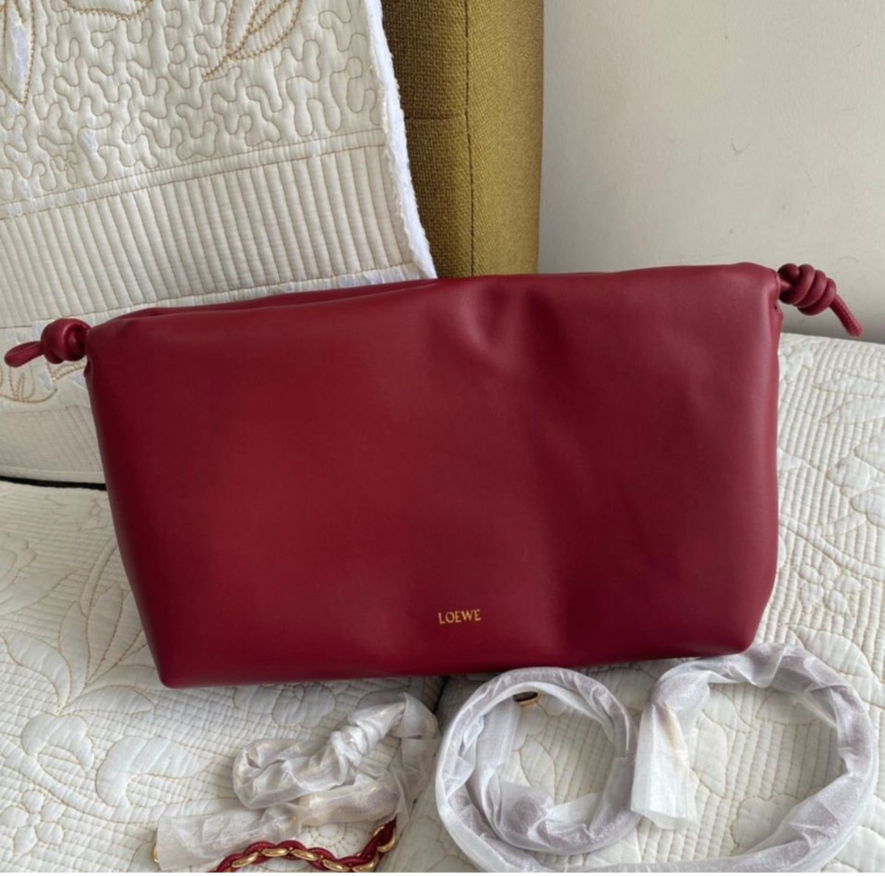 Crisom Flamenco purse in mellow nappa lambskin