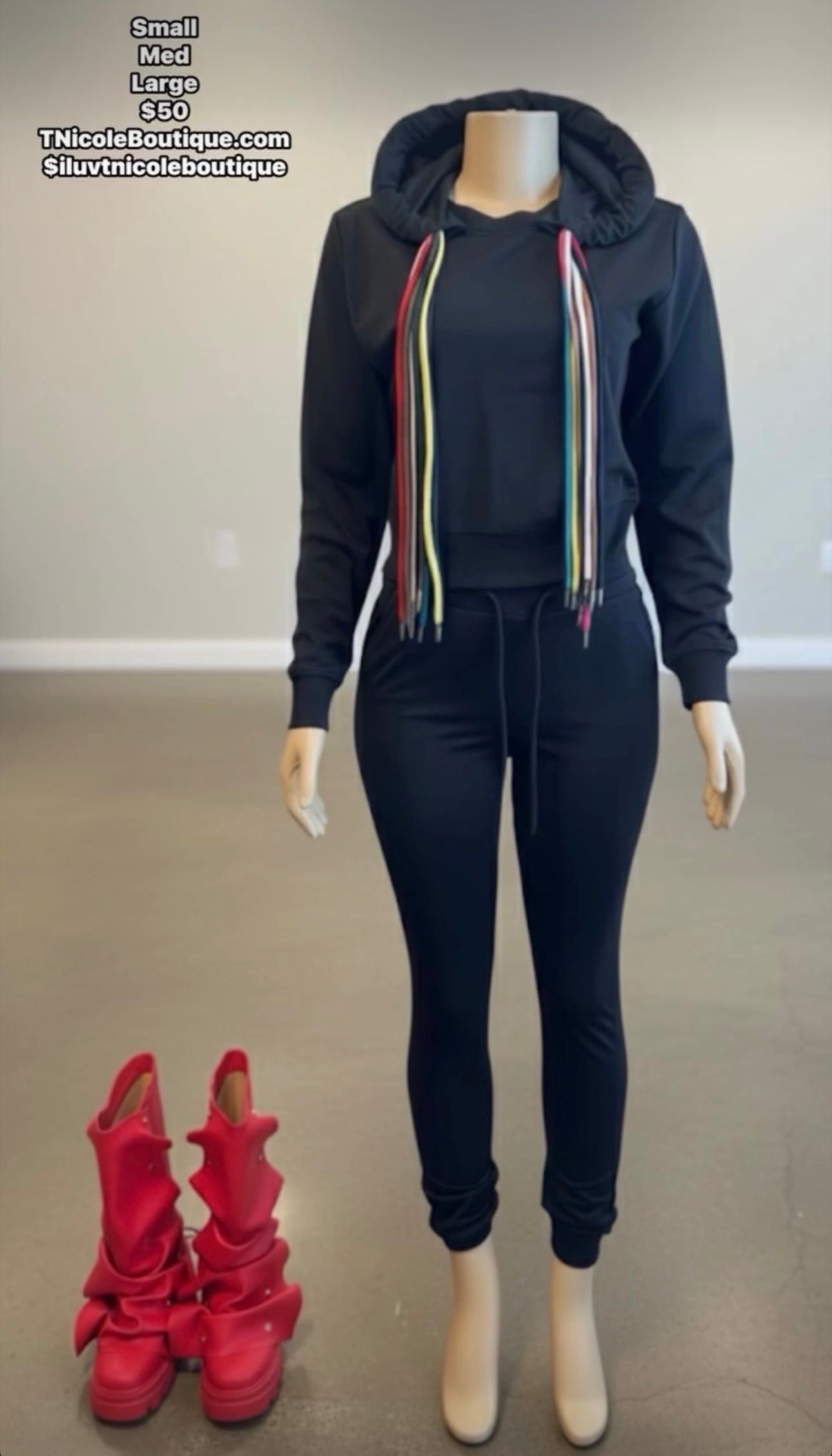 Black Out Jogger 2 Piece Set | SZ MEDIUM ONLY