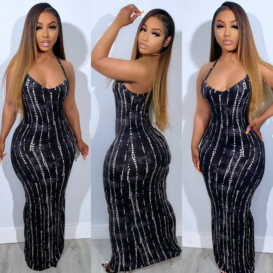 $20 DRESS | Splatter Tank Bodycon Maxi Dress (4 COLORS) SMALL-3X