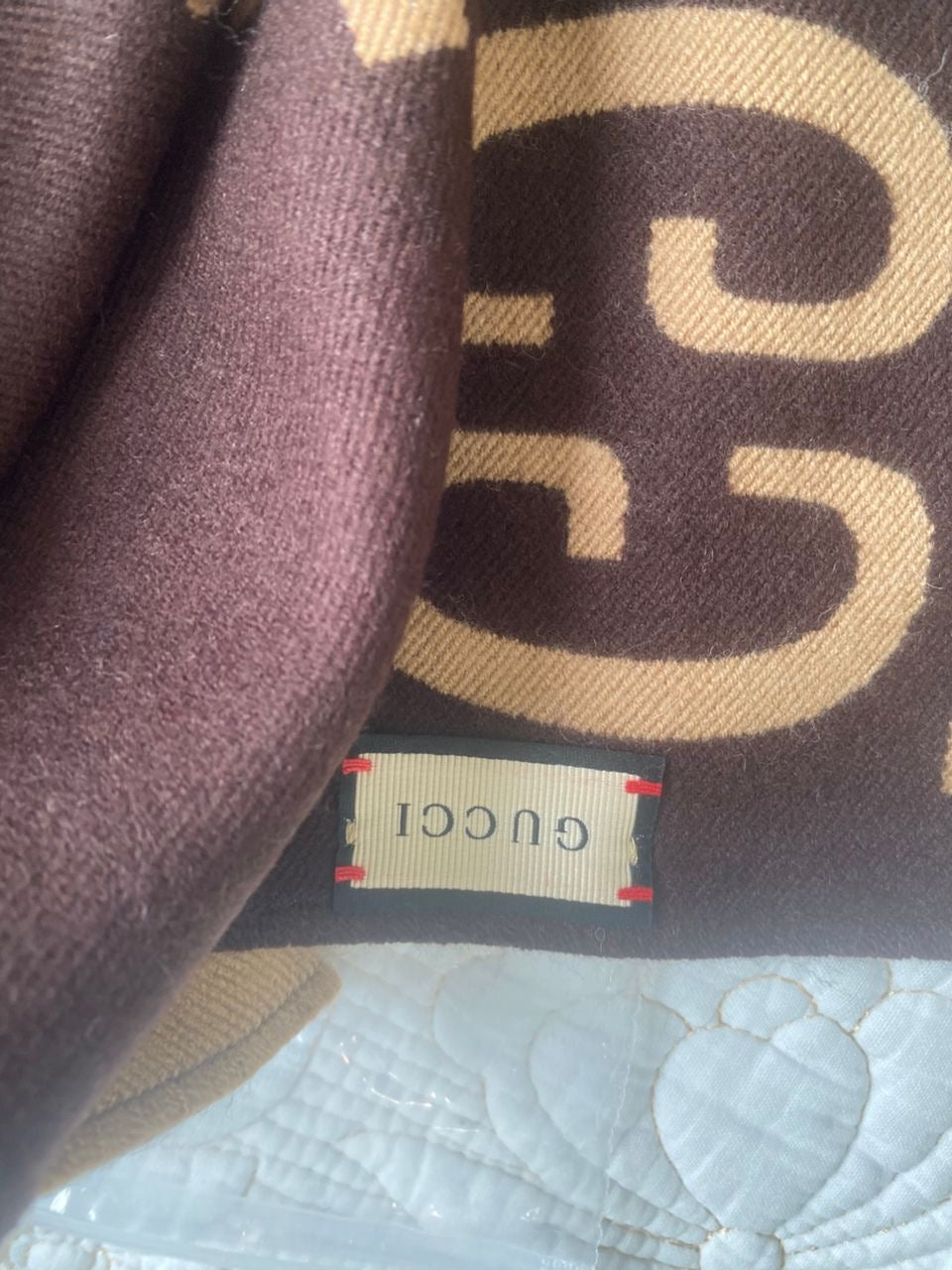 Écharpe Jacquard Marron