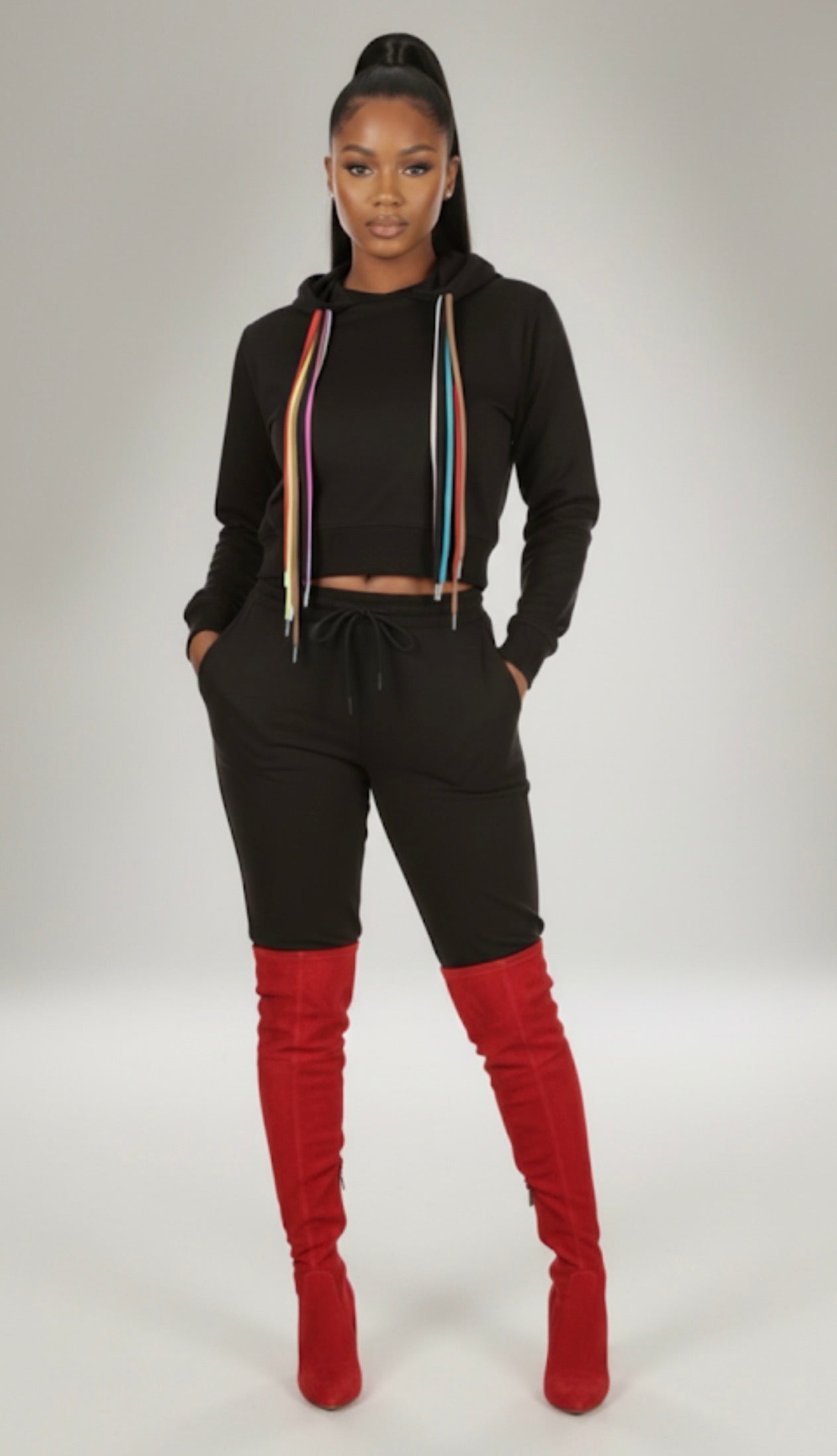 Black Out Jogger 2 Piece Set | SZ MEDIUM ONLY