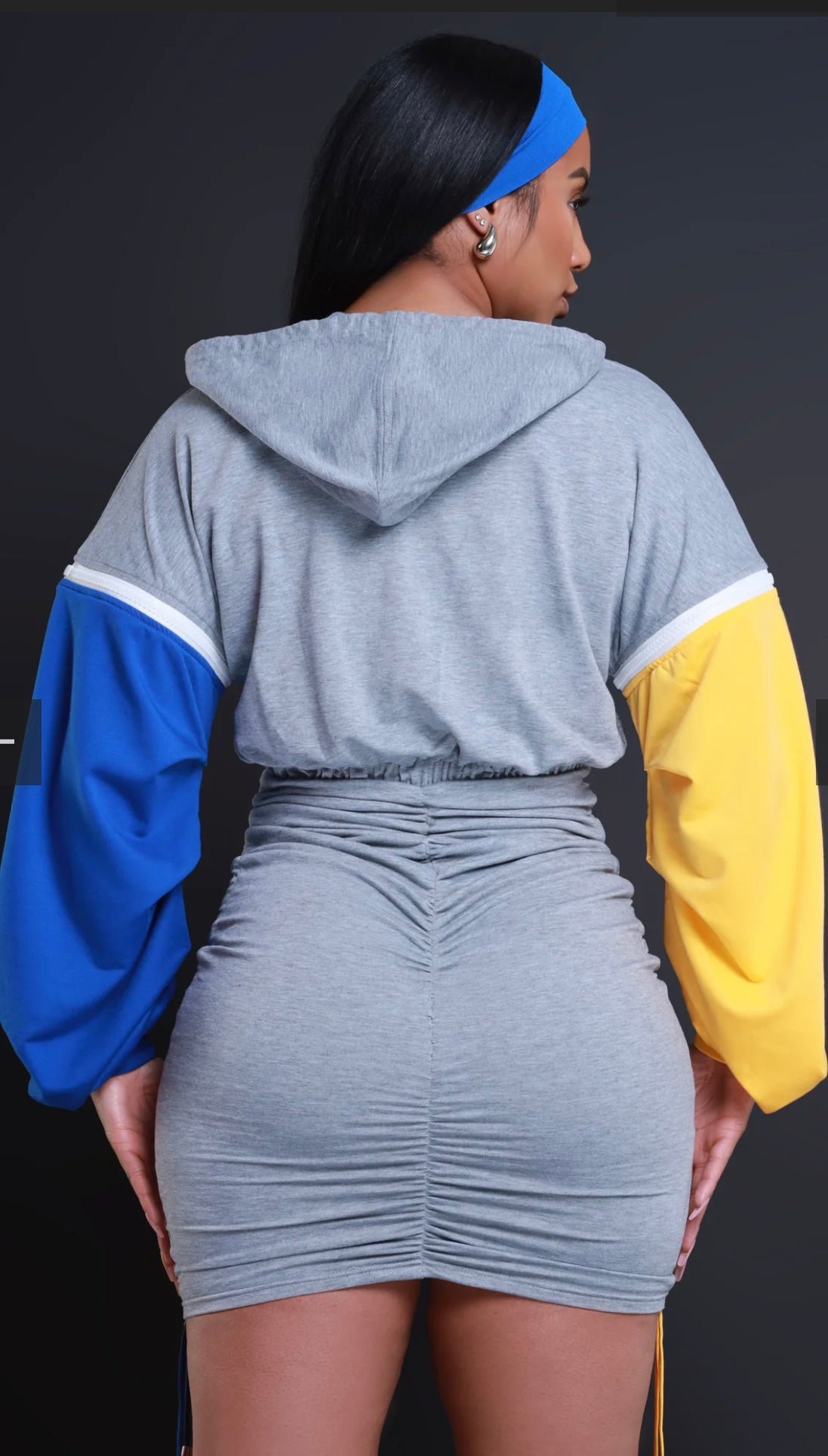 Detachable Sleeve Zipper Dress (2 COLORS)