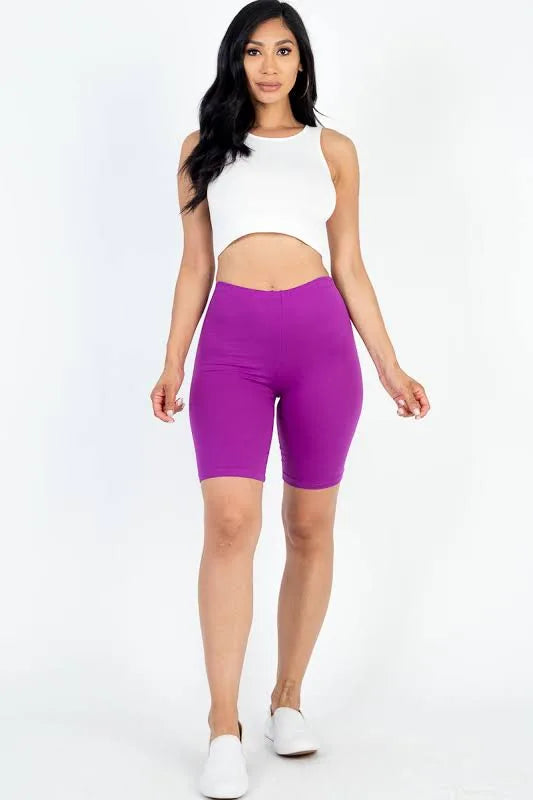 Soft Waist Biker Shorts (22 Colors) | Small Med Large