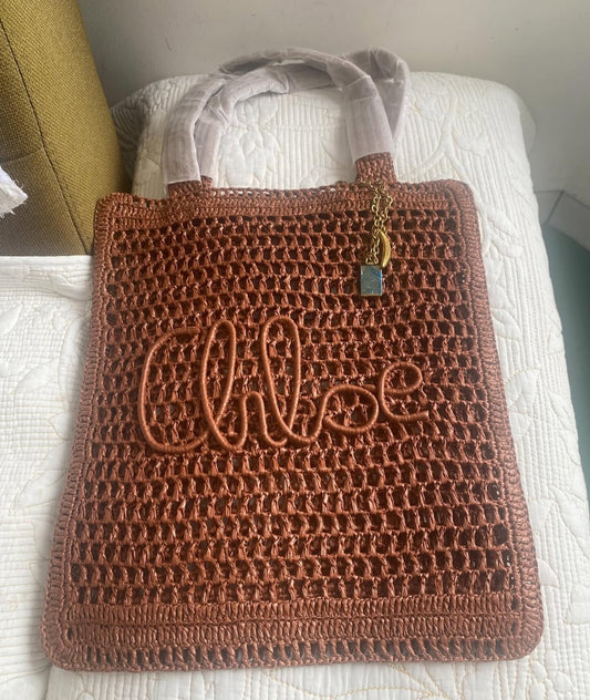 SUMMER BANANA TOTE BAG IN RAFFIA | 2 COLORS