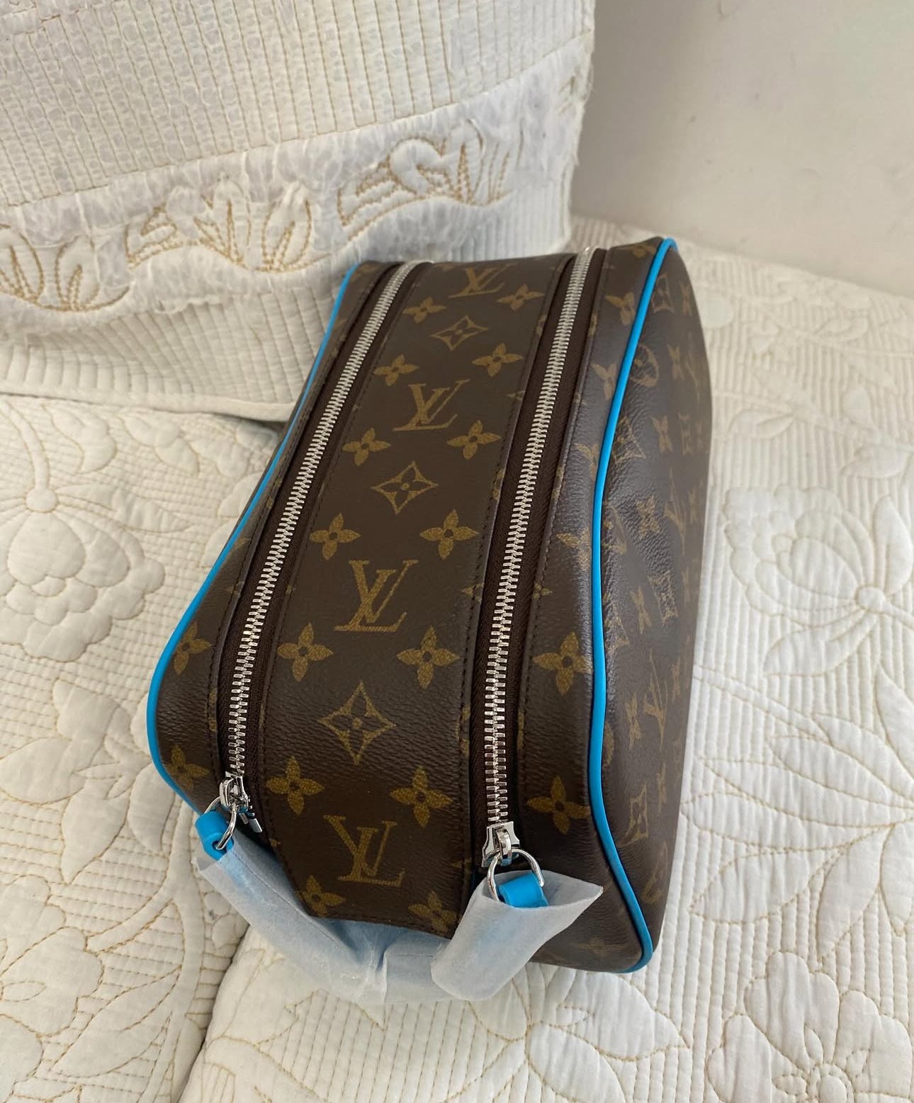 Blue Dopp Kit | grooming essentials and toiletries