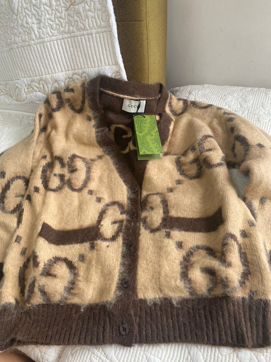 GG MOHAIR WOOL CARDIGAN