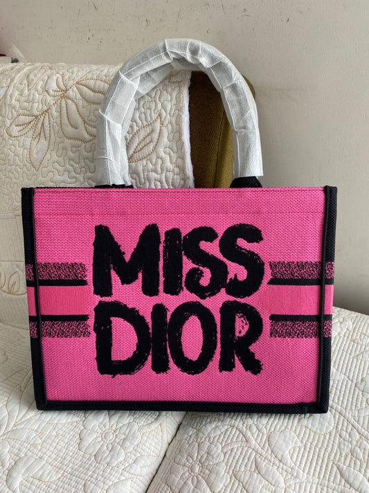 Two-Tone Fuchsia and Purple Miss Dior Graffiti Embroidery