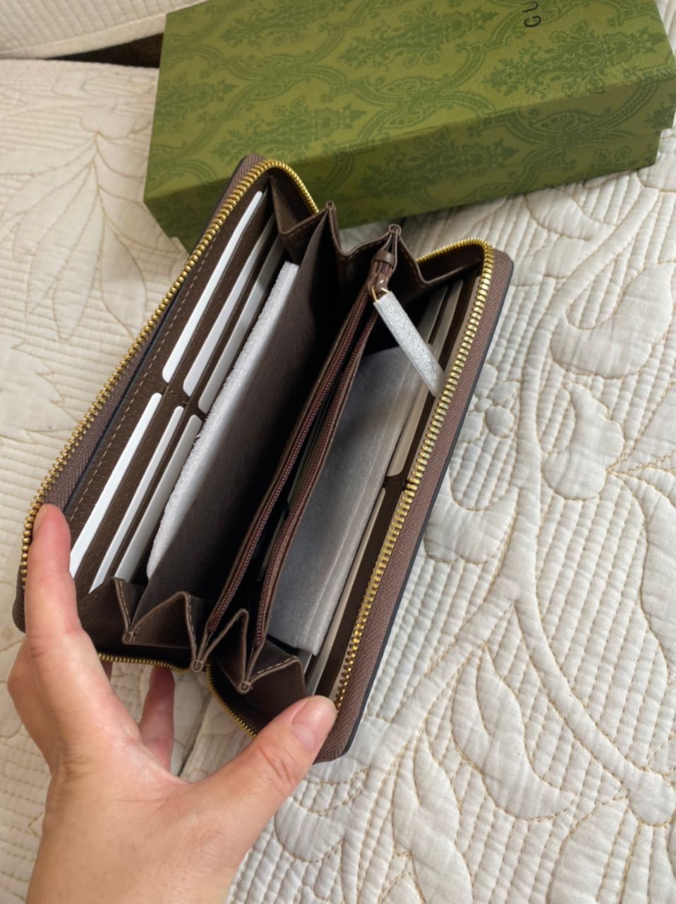 OPHIDIA GG ZIP AROUND WALLET