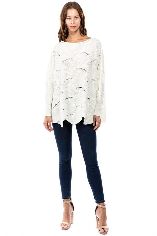 DIAMOND CUT SWEATER | 2 COLORS SMALL-3X