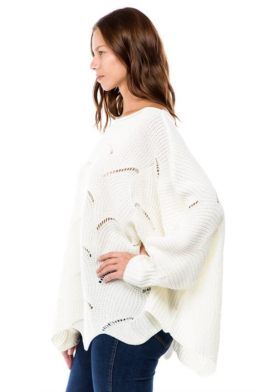 DIAMOND CUT SWEATER | 2 COLORS SMALL-3X