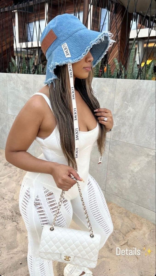 Denim Loewe Bucket Hat