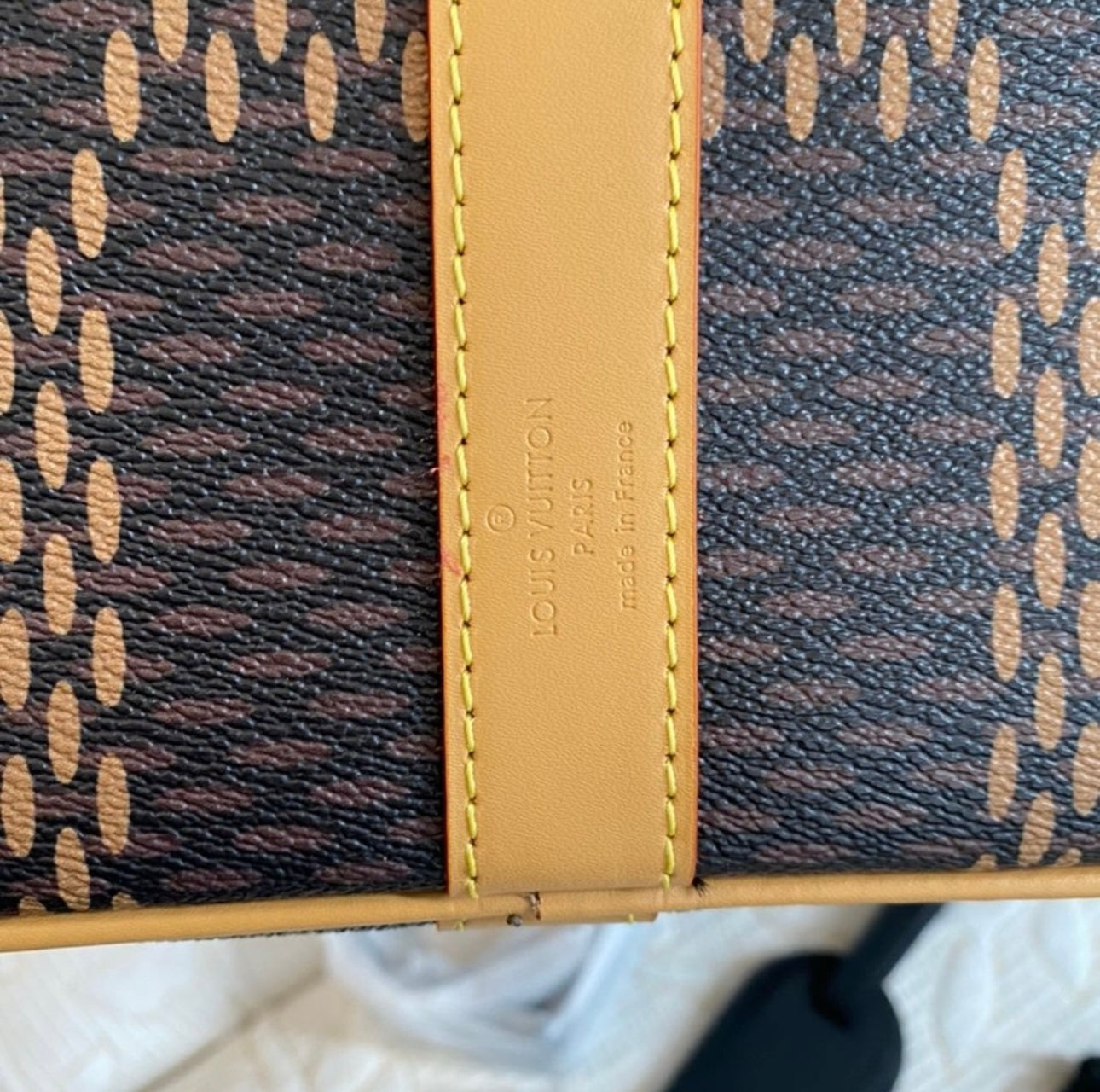 LV x Nigo Giant Damier Ebene Monogram Keepall 50