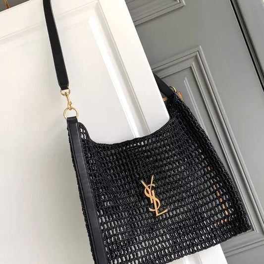 Xalis Shoulder Bag in Raffia (Unisex)