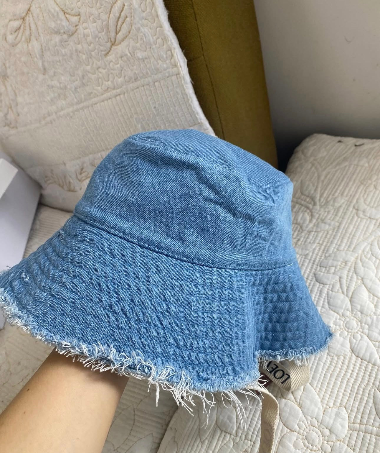 Denim Loewe Bucket Hat