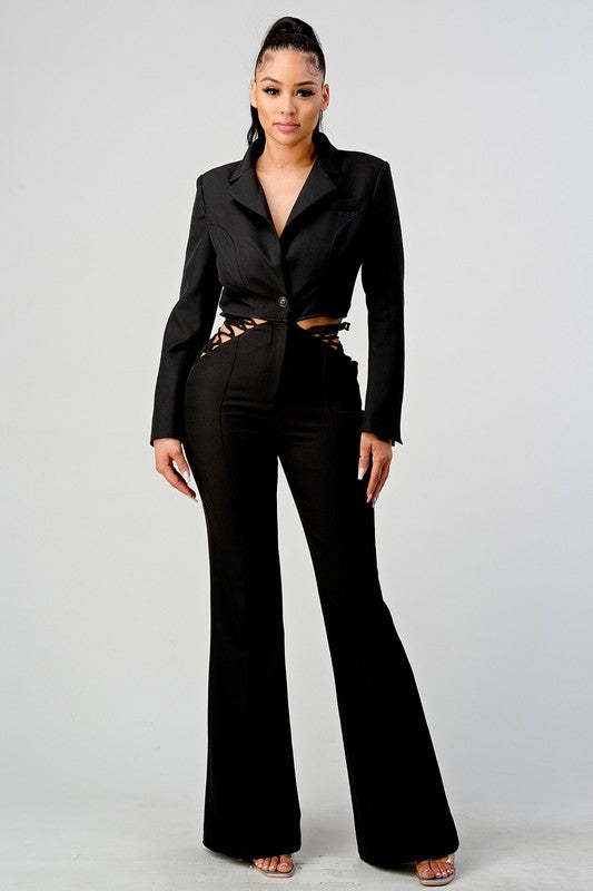 ON BUSINESS CONJUNTO AMERICANA Y PANTALÓN CASUAL
