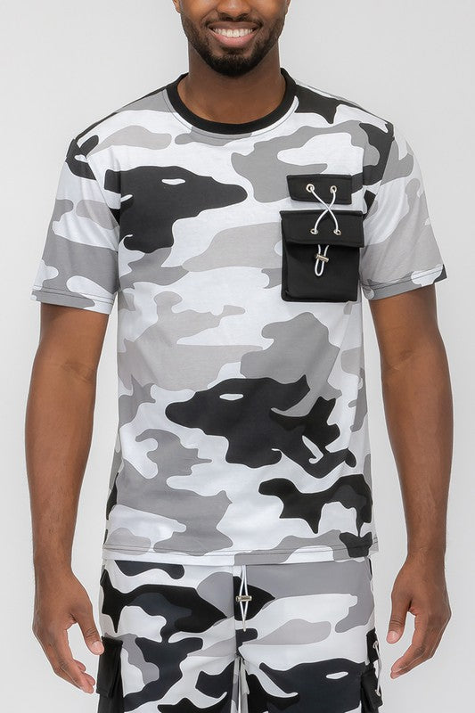 T-shirt à manches courtes camouflage complet