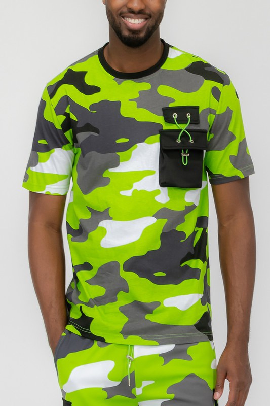 T-shirt à manches courtes camouflage complet