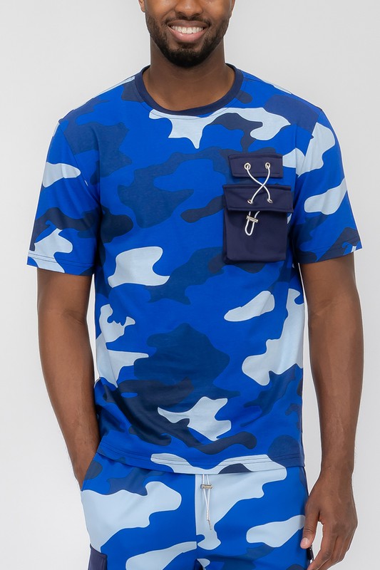 T-shirt à manches courtes camouflage complet