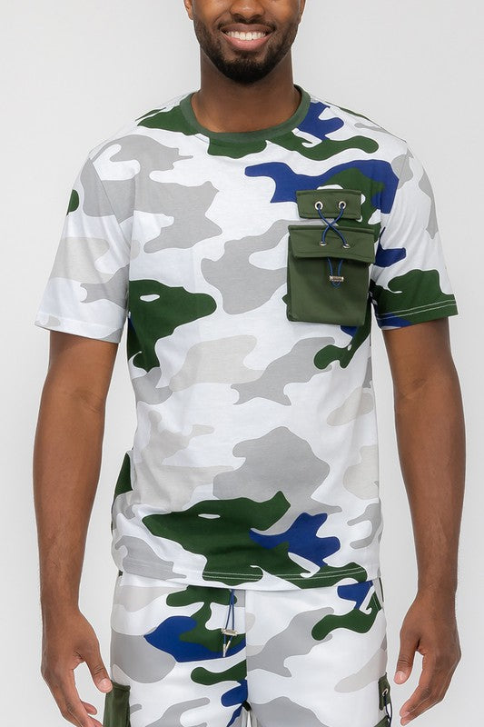 T-shirt à manches courtes camouflage complet