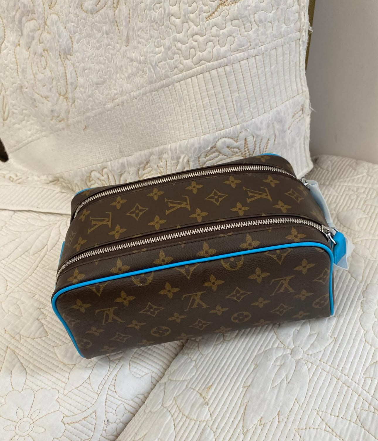 Blue Dopp Kit | grooming essentials and toiletries