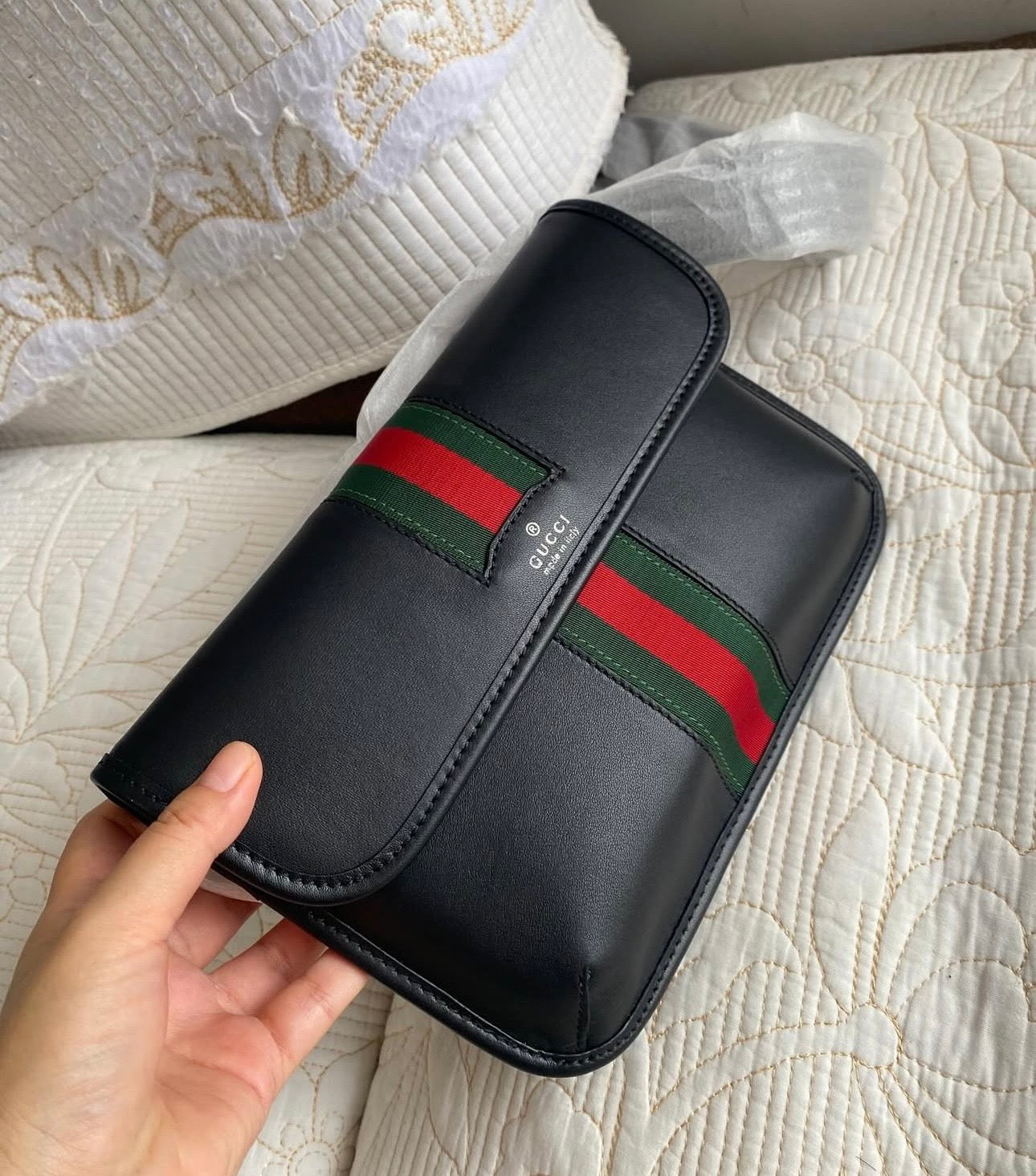 Web Trademark small belt bag