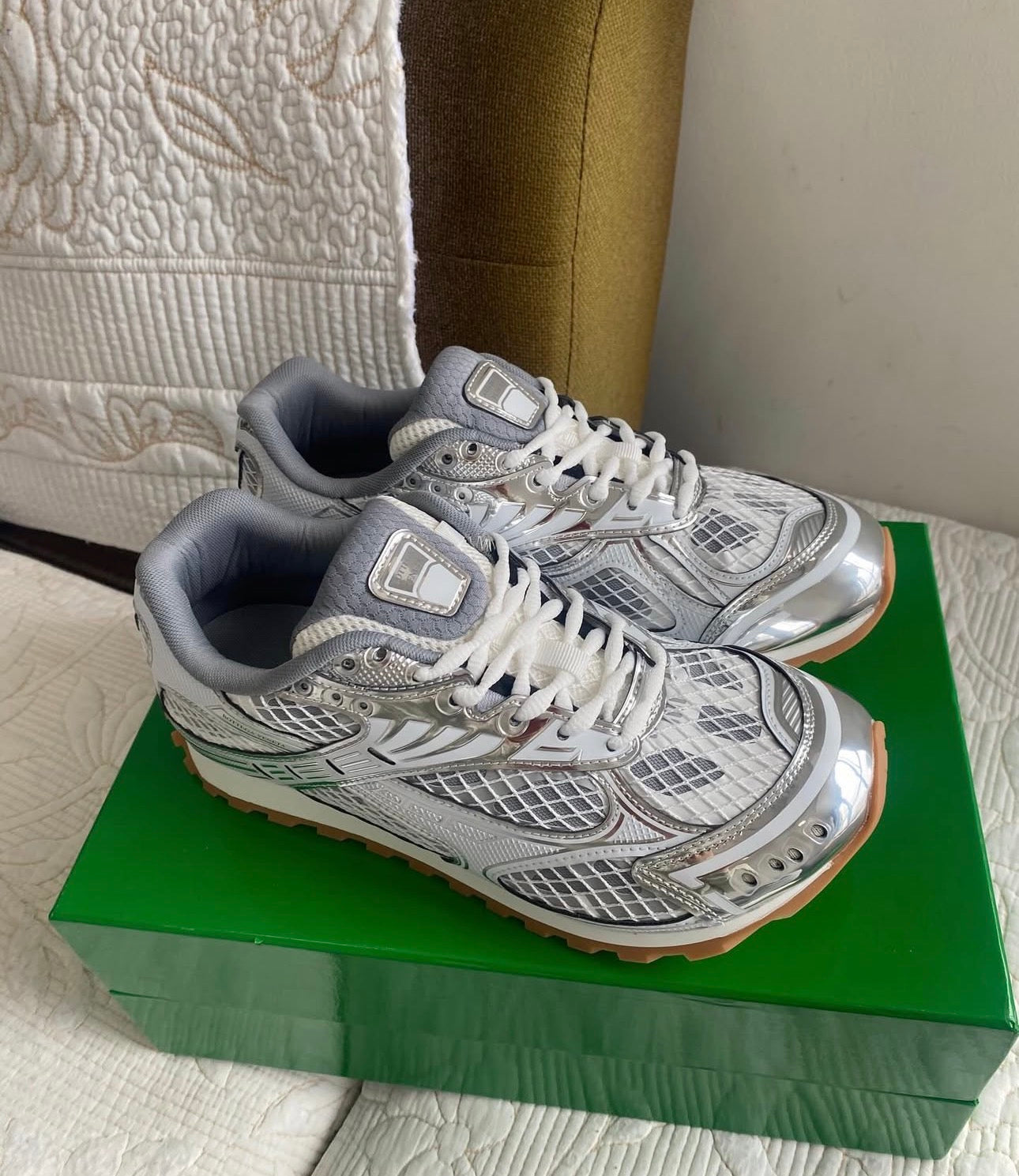 Bottega Orbit Low Top Sneaker (Unisex) Silver
