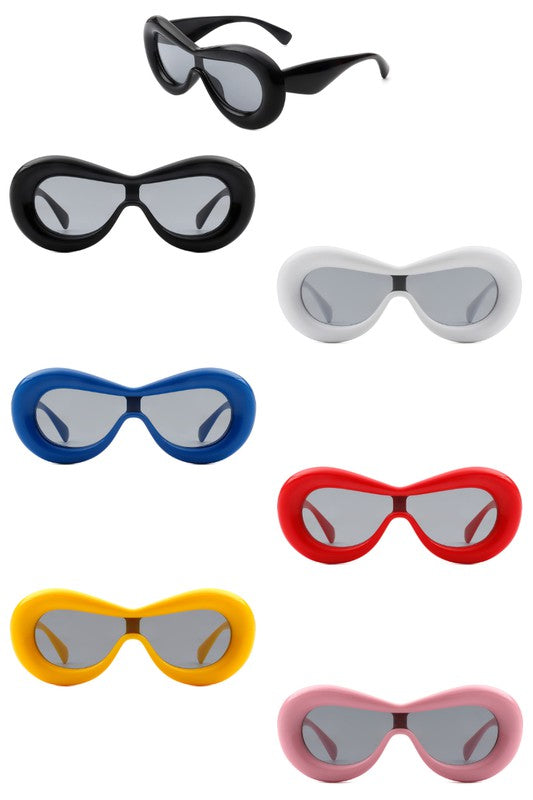 Oversize Retro Oval Chic Sunglasses