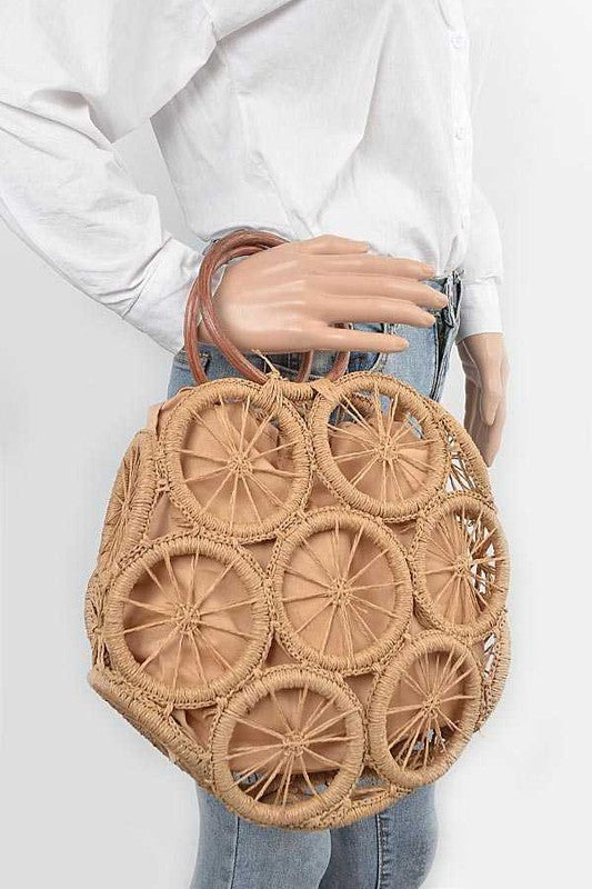 Weaved Cording Summer Clutch