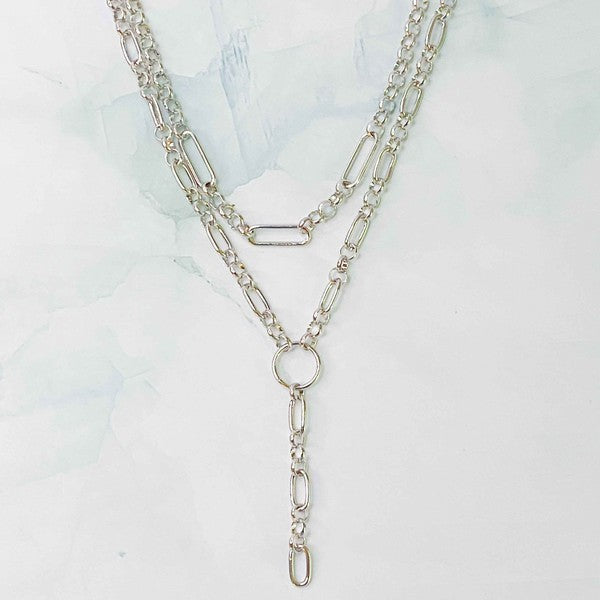 Collier à chaîne superposée en T