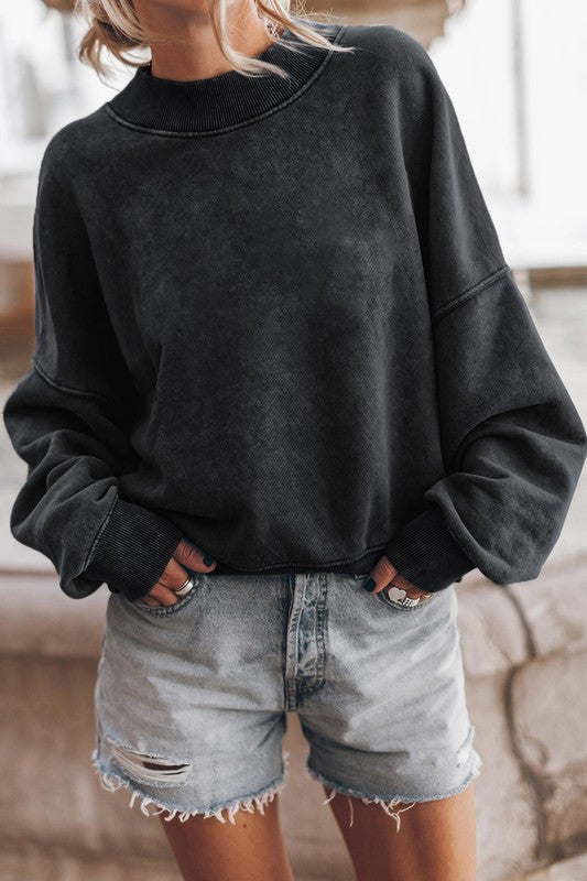 Mineral Washed Acid dye Sweatshirt Pullover (SMALL-2X)
