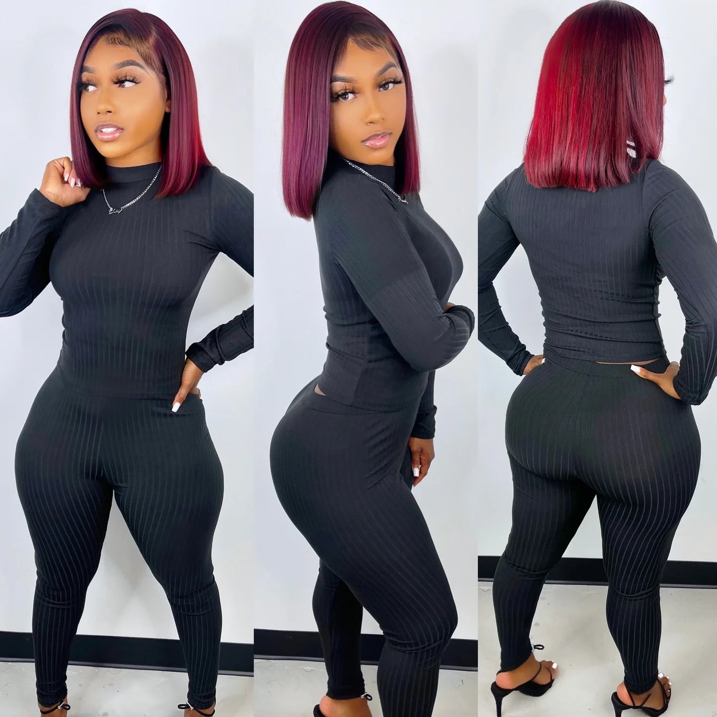 Rich Ribbed Set (Small-Large)