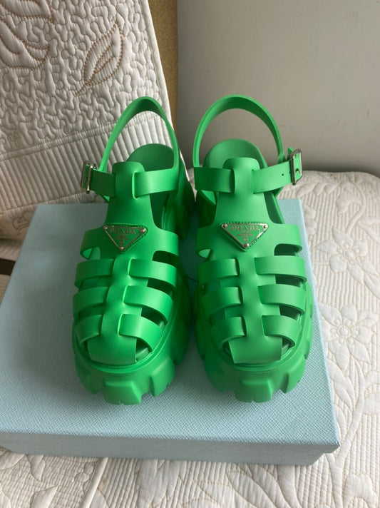 Green Rubber Sandal