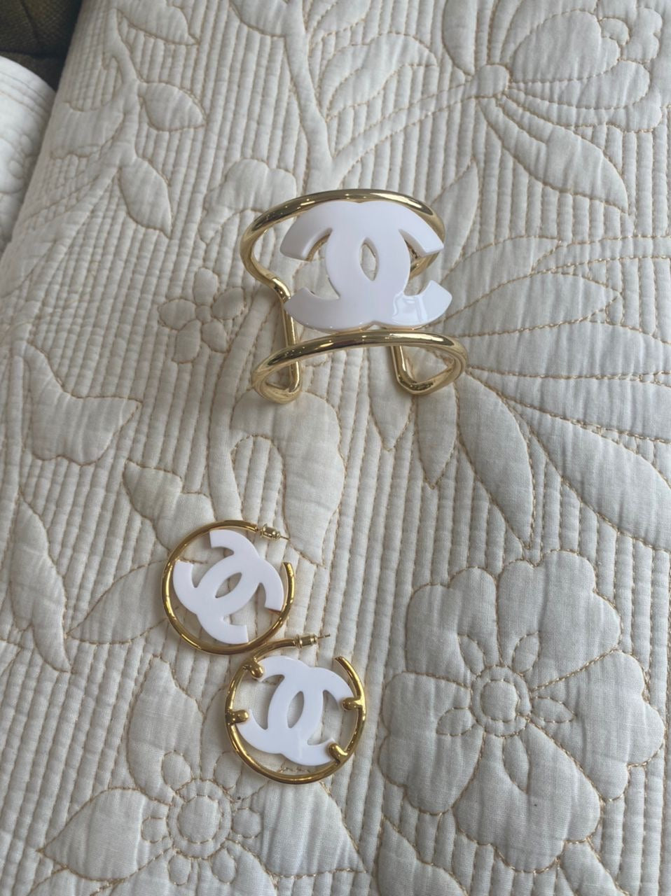 CC LOGO SET | Cuff & Earrings (2 Colors)