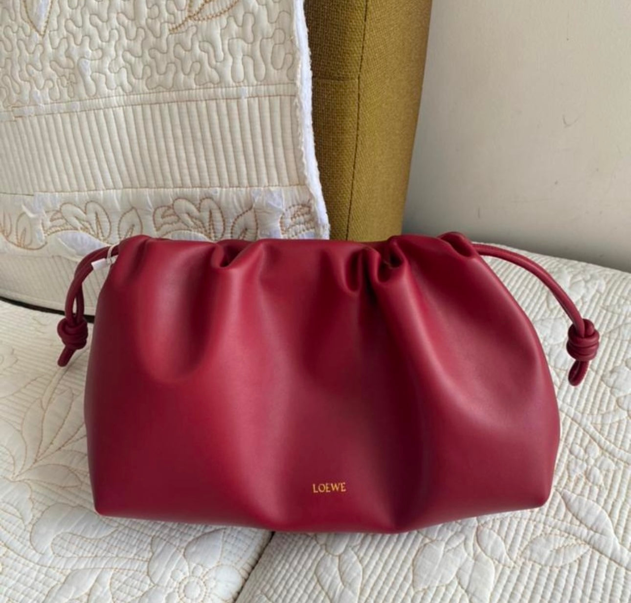 Crisom Flamenco purse in mellow nappa lambskin