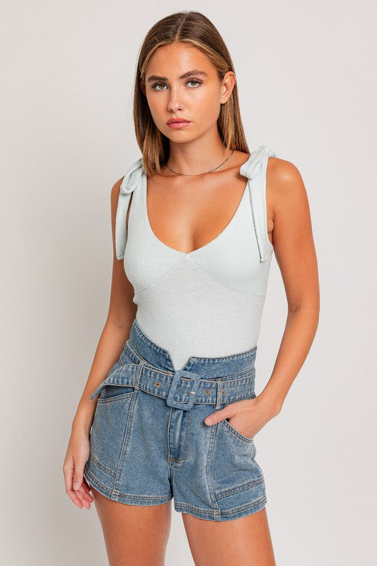 Soft Strap Tie Bodysuit