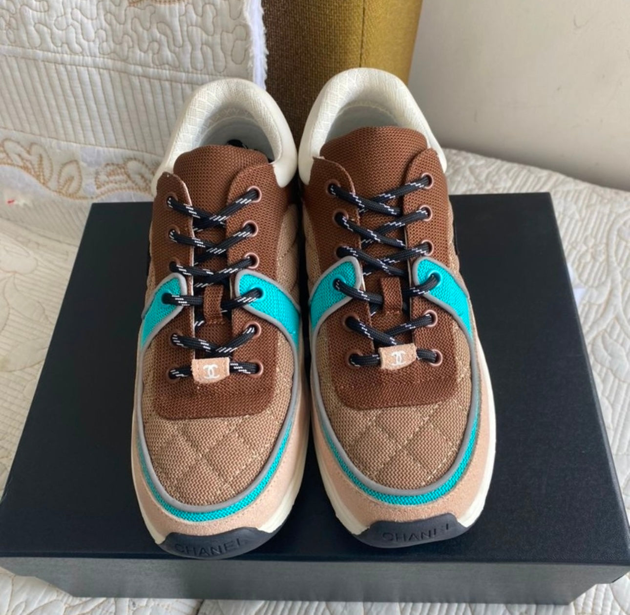 Brown Green Coco Sneakers