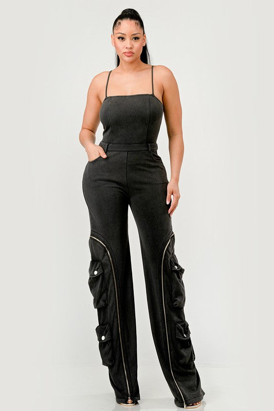Moto Cargo Jumpsuit