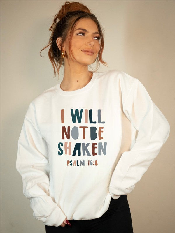 Will Not Be Shaken Graphic Sweatshirt (1X-3X)