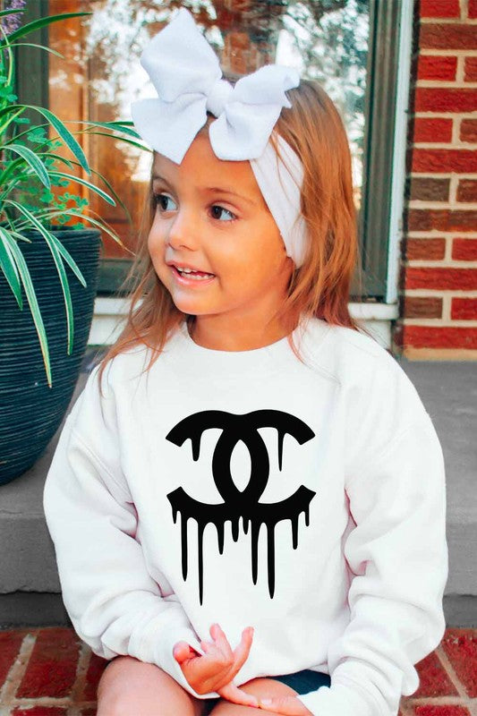 Fancy Dripping Kids/Big Kids CC Fleece Sweatshirt