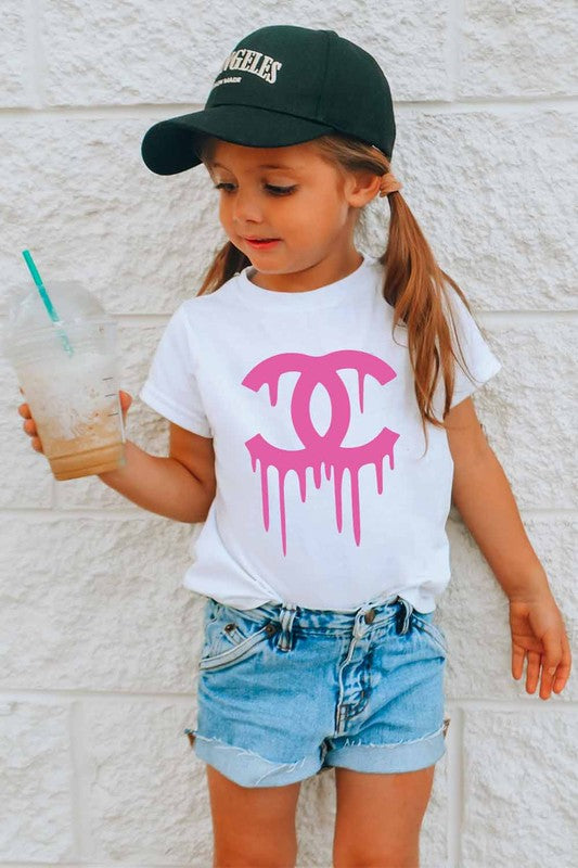 Fancy Kids/Big Kids CC Graphic Tee