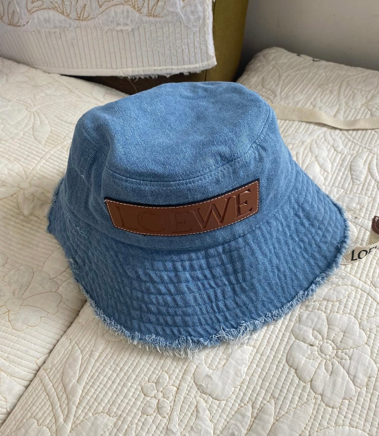Denim Loewe Bucket Hat