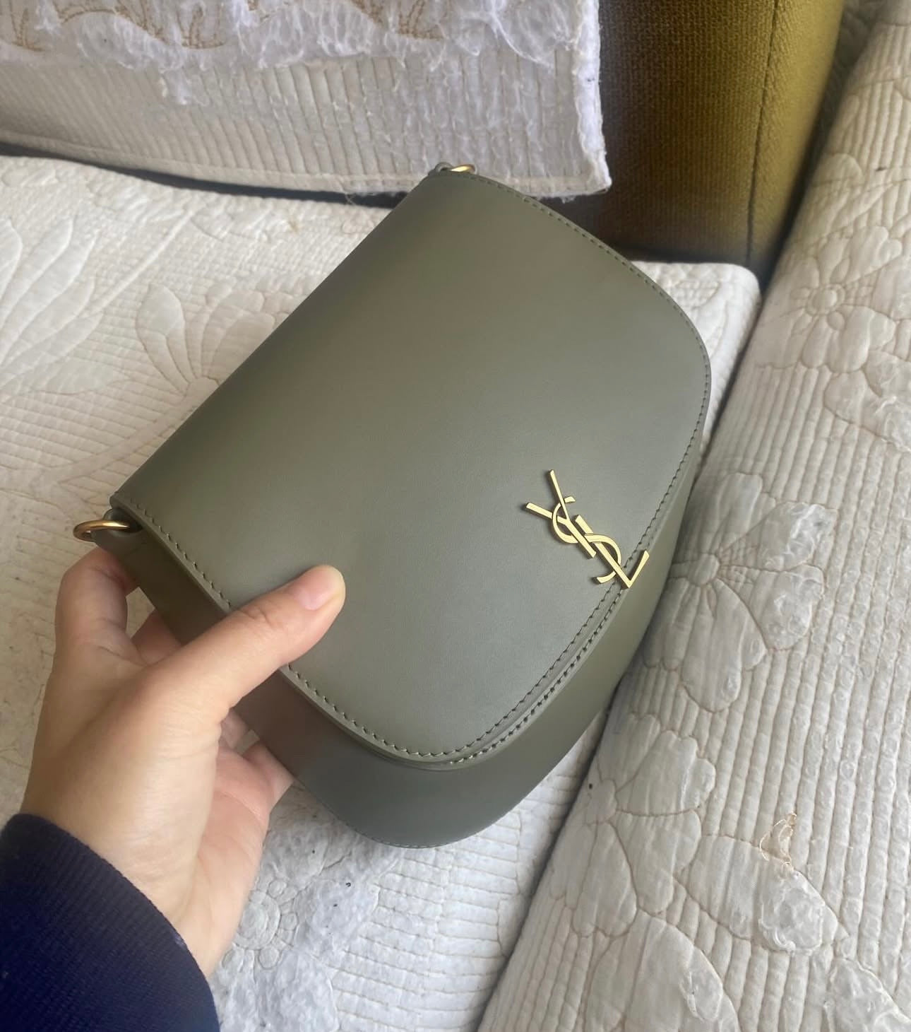 Voltaire Top Handle in Box | Moss